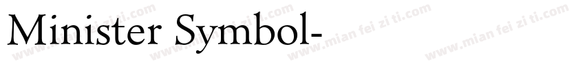 Minister Symbol字体转换